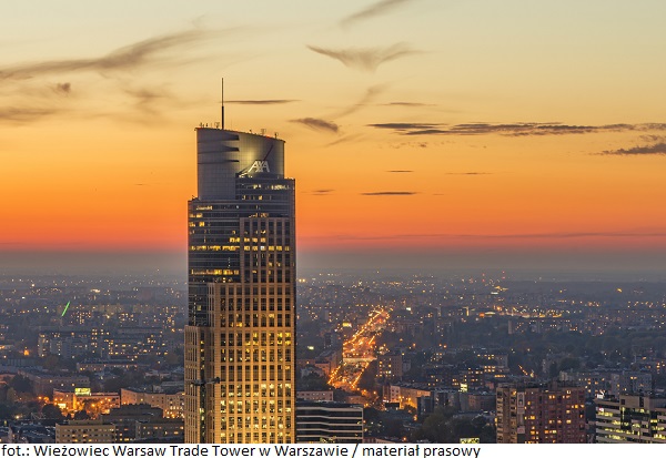 Wieżowiec Warsaw Trade Tower w Warszawie otrzymał certyfikat BREEAM In-Use na poziomie Excellent