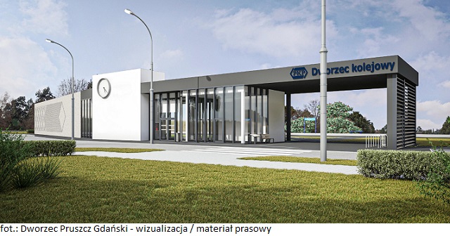 Dworzec Pruszcz Gdański - wizualizacja 2