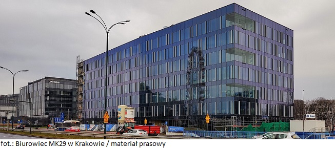 Krakowska nieruchomość komercyjna o charakterze biurowym pozyskała nowego najemcę