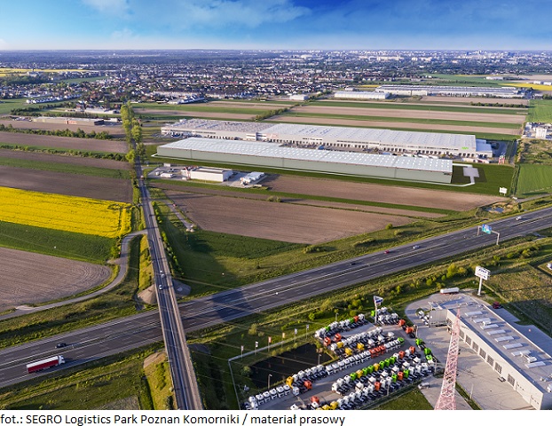 5 800 m² nowoczesnej powierzchni magazynowej w ramach nieruchomości inwestycyjnej SEGRO Logistics Park Poznań, Komorniki dla nowego najemcy
