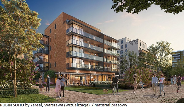 Yareal sprzedaje apartamenty przy parku linearnym w SOHO by Yareal w Warszawie