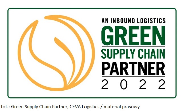 Proekologiczne działania CEVA Logistics wyróżnione tytułem Top Green Supply Chain Partner 2021