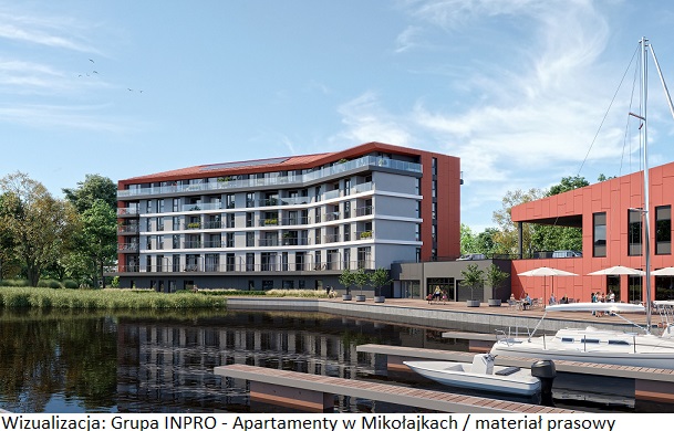 Luksusowe nieruchomości inwestycyjne w formie apartamentów w Mikołajkach