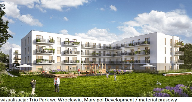 Wrocławski rynek nieruchomości mieszkaniowych wzbogaca się o inwestycję Trio Park