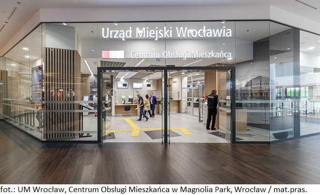 Placówka Urzędu Miejskiego Wrocławia w nieruchomości komercyjnej Magnolia Park z dużą frekwencją