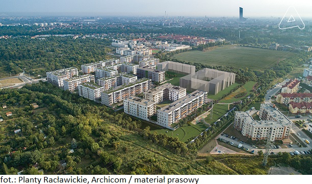 Osiedle Planty Racławickie od Archicomu oferuje 171 mieszkań na sprzedaż