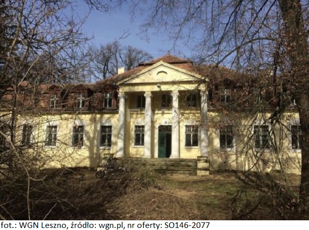 Zespół Pałacowo-Parkowy w miejscowości Skoraszewice wystawiony na sprzedaż za 1 350 000 złotych
