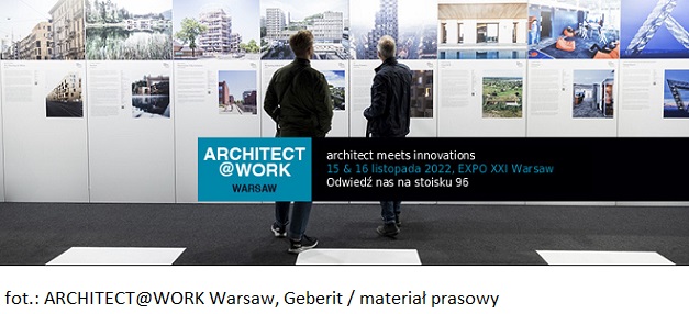 Geberit wystawcą na targach ARCHITECT@WORK Warsaw