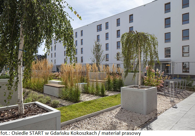Osiedle mieszkalne START w Gdańsku Kokoszkach gotowe do użytku
