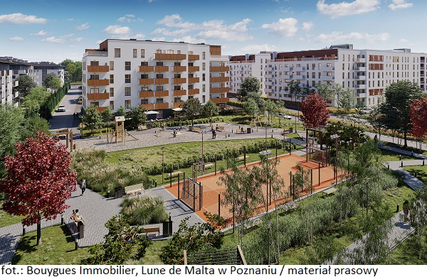 Unibep wybuduje nieruchomość mieszkaniową Lune de Malta w Poznaniu