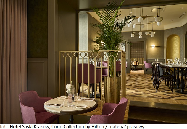 Nieruchomość komercyjna Hotel Saski Kraków, Curio Collection by Hilton zwyciężyła w ogólnopolskim konkursie Property Design Awards 2023