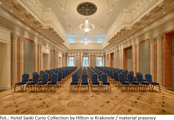 BOZZA z realizacją wnętrz nieruchomości Hotel Saski Curio by Hilton w Krakowie