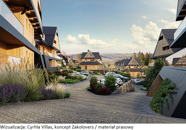 Osada premium Cyrhla Villas w Zakopanem powstaje w duchu eco-thinking