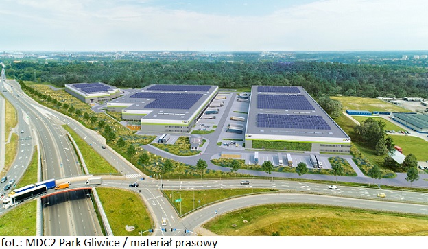 Prace na budowie nieruchomości komercyjnej MDC2 Park Gliwice postępują