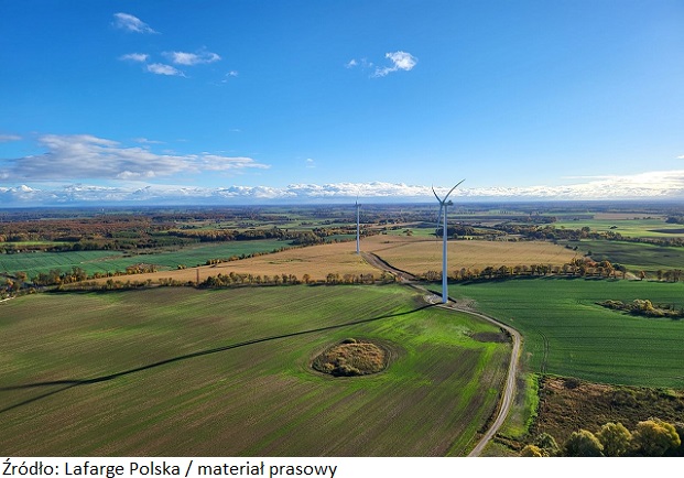 Firma Lafarge w Polsce coraz bliżej celu 100 proc. zielonej energii