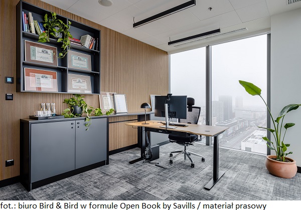 Biuro kancelarii Bird & Bird zrealizowane w formule Open Book by Savills