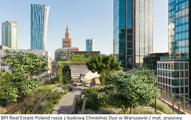 BPI Real Estate Poland rusza z budową nieruchomości mieszkaniowej Chmielna Duo w Warszawie
