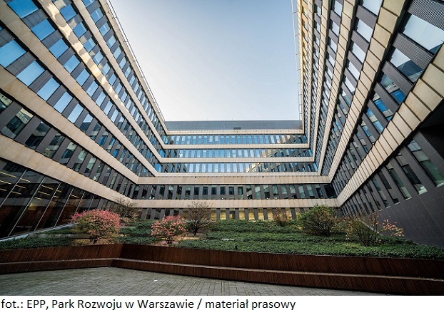 Biurowa nieruchomość inwestycyjna Park Rozwoju w Warszawie z czterema nowymi najemcami