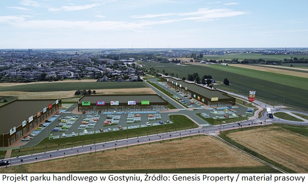 Firma Napollo Retail Development kupiła od Genesis Property projekt parku handlowego w Gostyniu
