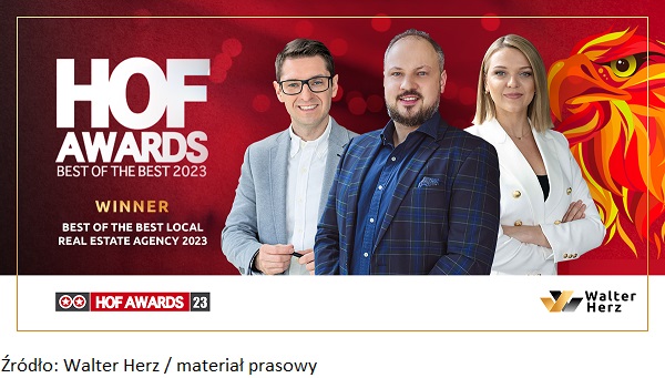 Firma Walter Herz z nagrodą HOF Awards 2023