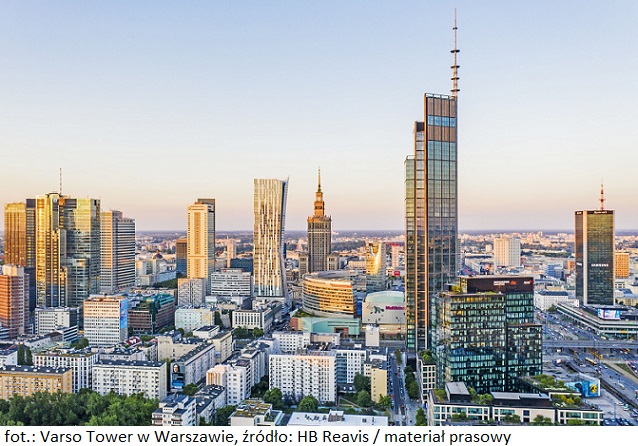 Nieruchomość inwestycyjna Varso Tower w Warszawie z nowym najemcą biurowym