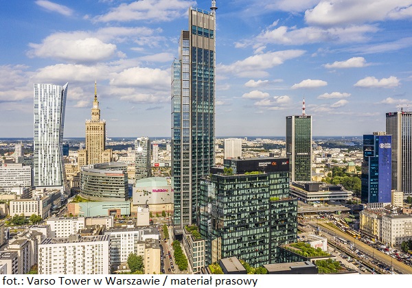 Nieruchomość komercyjna Varso Tower w Warszawie z nowym najemcą biurowym