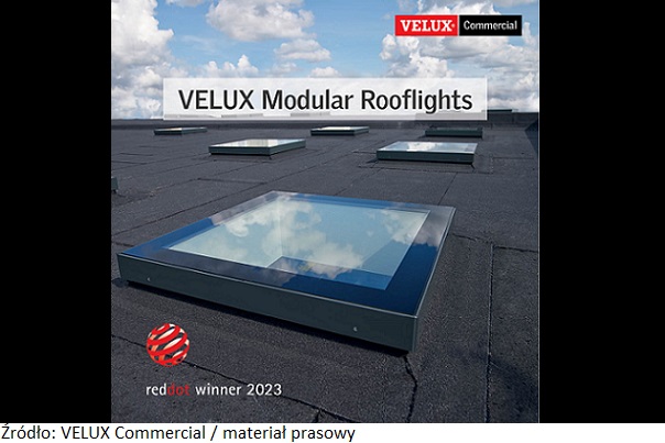 VELUX Commercial z nagrodą Red Dot 2023 za rozwiązanie dla nieruchomości – świetliki modułowe