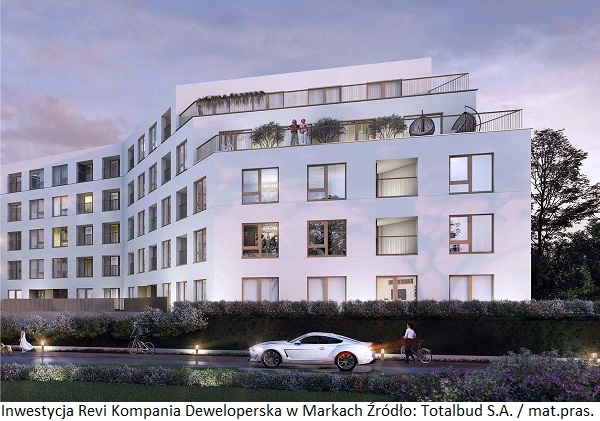 Totalbud SA realizuje inwestycję mieszkaniową w Markach