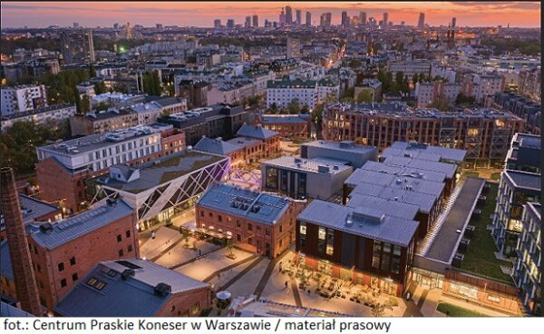 Centrum Praskie Koneser to starannie zrewitalizowana przestrzeń mixed-use