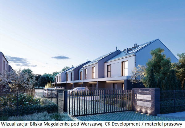 Deweloper CK Development wprowadza do sprzedaży osiedle domów Bliska Magdalenka