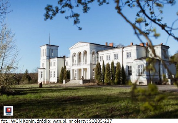 WGN pośredniczy w sprzedaży zabytkowego pałacu za 8 990 000 PLN