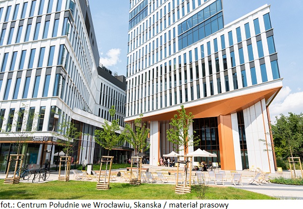 Skanska zrewitalizowała przestrzeń nieruchomości inwestycyjnej Centrum Południe we Wrocławiu