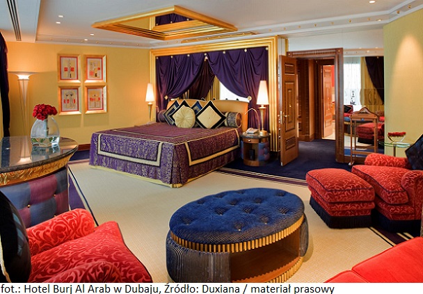 Wygodny sen w hotelowej nieruchomości z segmentu premium Burj Al Arab