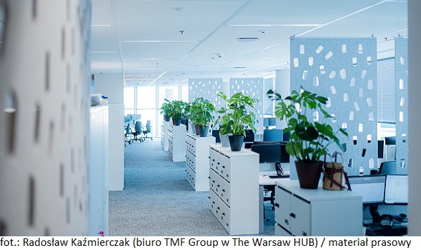 Firma TMF Polska z nowym biurem w nieruchomości inwestycyjnej The Warsaw HUB w Warszawie