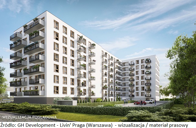 GH Development rozpoczyna sprzedaż mieszkań w ramach inwestycji Livin’ Praga w Warszawie