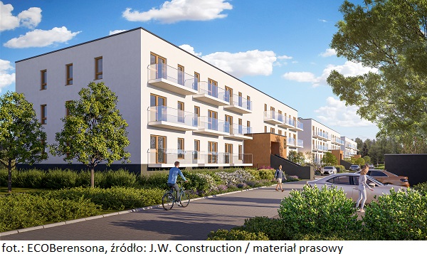 Grupa kapitałowa J.W. Construction uruchomiła sprzedaż mieszkań w kolejnej inwestycji realizowanej w technologii szkieletowej