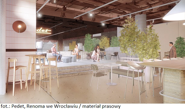 Nowatorski koncept restauracyjny Pedet w nieruchomości inwestycyjnej Renoma we Wrocławiu w 100 proc. wynajęty