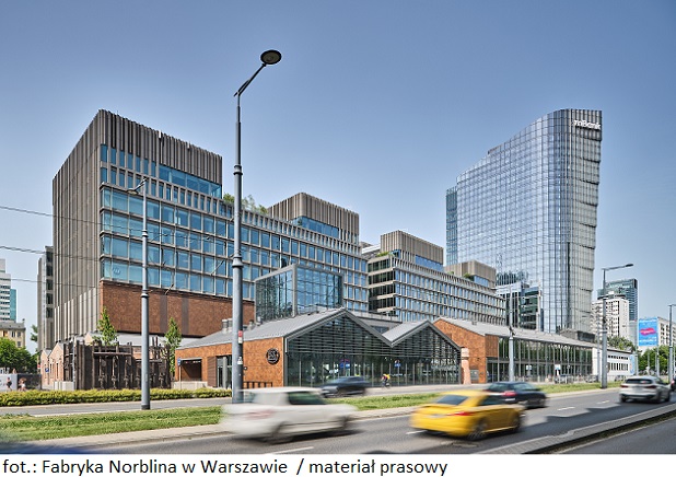 Do najemców warszawskiej nieruchomości inwestycyjnej Fabryka Norblina dołącza nowy najemca