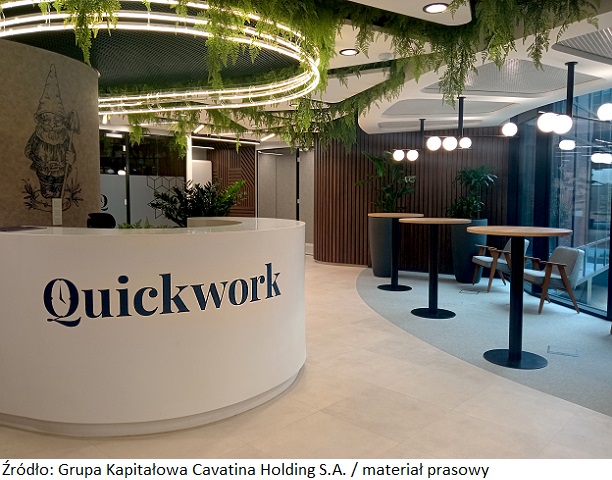 Pakersi z siedzibą w biurze serwisowanym Quickwork w biurowcu Quorum we Wrocławiu