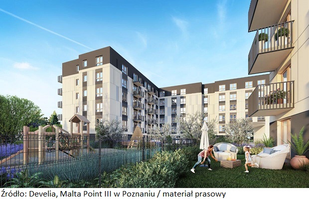 Deweloper Develia rozpoczyna budowę III etapu nieruchomości inwestycyjnej Malta Point w Poznaniu