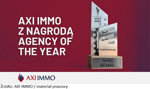Firma AXI IMMO z nagrodą Agency of the Year