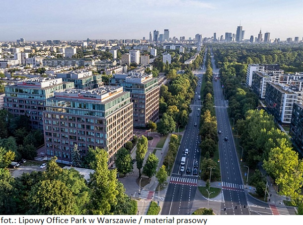 Biurowa nieruchomość inwestycyjna Lipowy Office Park w Warszawie z nowym właścicielem