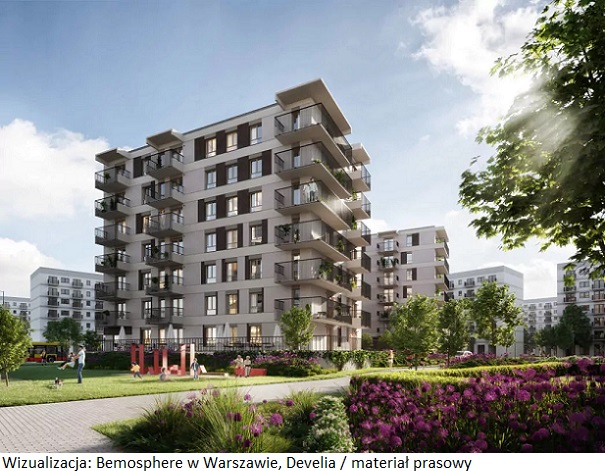 Nieruchomość inwestycyjna Bemosphere dostarczyła nowe mieszkania na warszawski rynek