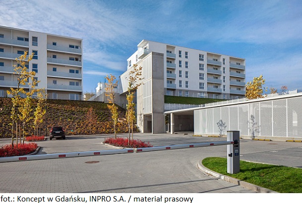 Drugi etap gdańskiej nieruchomości mieszkaniowej od INPRO z pozwoleniem na użytkowanie