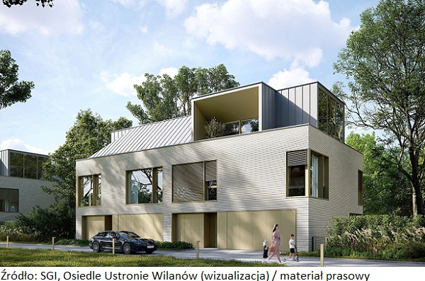 Deweloper SGI buduje na Wilanowie nowe osiedle domów jednorodzinnych