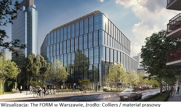 Colliers stworzy biuro przyszłości w nieruchomości inwestycyjnej The FORM w Warszawie