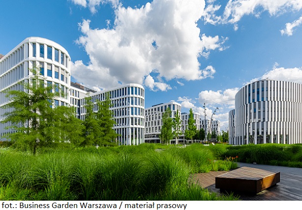 Nieruchomość komercyjna Business Garden Warszawa dalej z kluczowymi najemcami