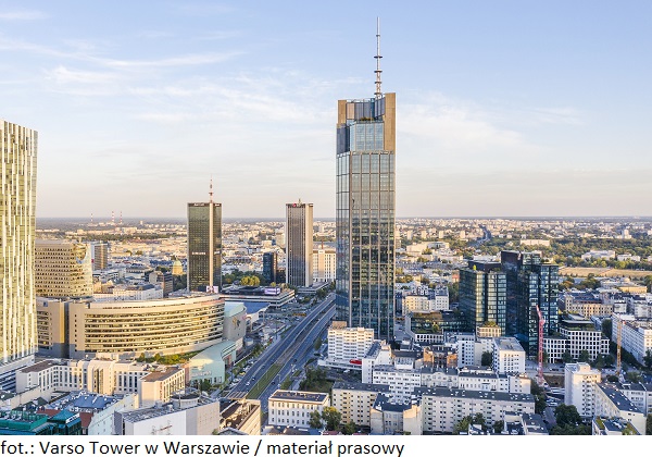 Nieruchomość komercyjna Varso Tower w Warszawie z kolejnym biurowym najemcą