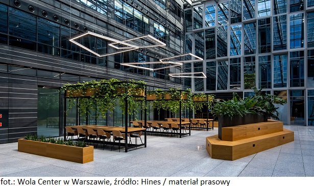 Hines podsumowuje IV kwartał 2023 r. w nieruchomości komercyjnej Wola Center w Warszawie