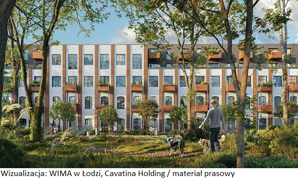 Inwestycja WIMA Widzewska Manufaktura w Łodzi z wizualizacjami nowych budynków